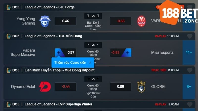 Cá cược Liên Minh Huyền Thoại – Hướng dẫn chi tiết 2025