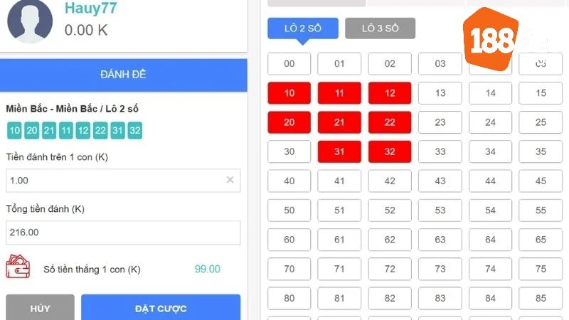 Bao lô là gì? Cách đặt cược dễ thắng cho mọi cược thủ 188BET 3 Các hình thức chơi bao lô phổ biến tại 188Bet